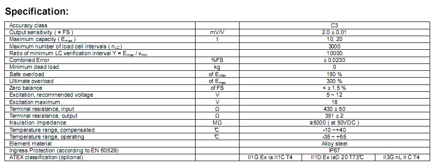 H3C-C3稱重傳感器 H3C-C3稱重傳感器
